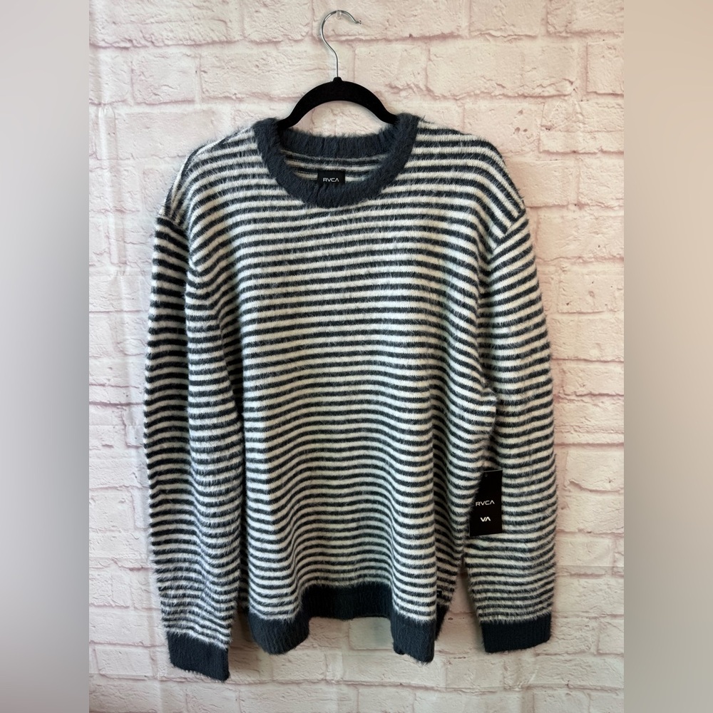 🔥 RVCA Drained Crew Sweater Mens Size Xlarge
